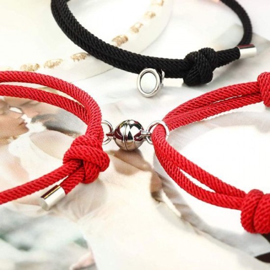 Couples Bracelets Magnetic Mutual Attraction Relationship Matching Friendship Rope Bracelet Set For Women Men Boyfriend Girlfriend Him Her BFF Best Friends Bracelet Braided Charm Pendants Couples Bracelets Magnetic Mutual Attraction Relationship Matching Friendship Rope Bracelet Set For Women Men Boyfriend Girlfriend Him Her BFF Best Friends Bracelet Braided Charm Pendants